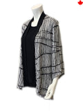 Cardigan with Black Contrast
