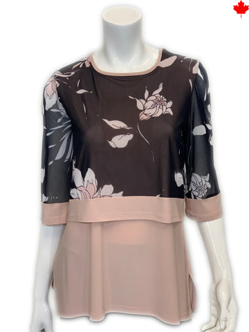 Double layer Chiffon Top