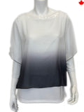 Double layer Chiffon Top With 3/4 Sleeves